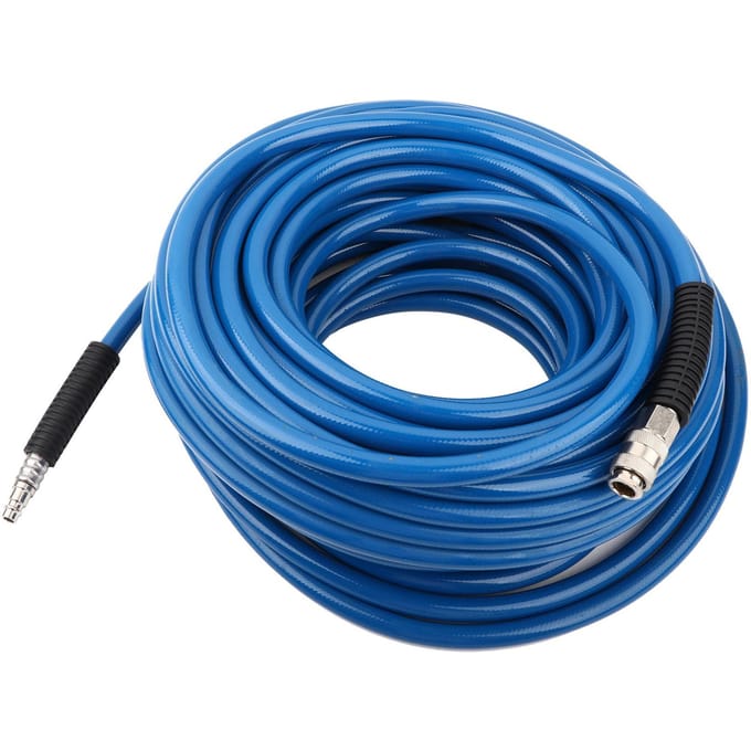 30M Blauwe Flexibele Pneumatische PVC Slang met Snelkoppeling voor Luchtcompressor gray