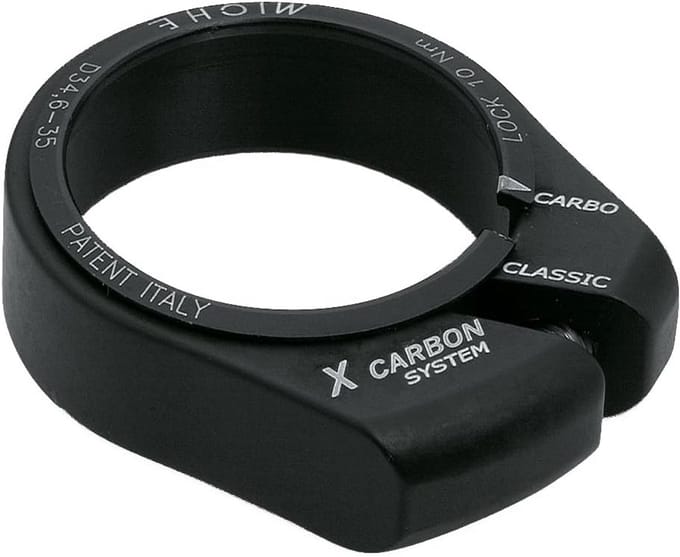 Zadelklem 34.8mm Zwart voor Fiets