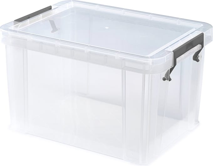 Whitefurze - Allstore Opbergbox Afsluitbaar 5 liter - Polypropyleen - Transparant