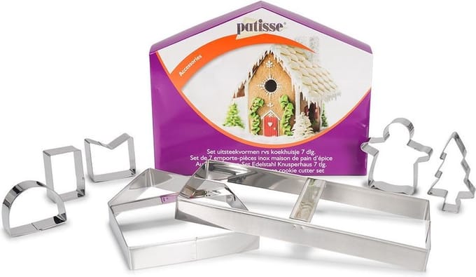 Patisse Koekjes Uitsteker - Peperkoekenhuisje - Set van 7