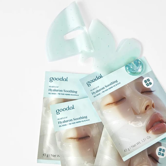 Goodal - Heartleaf Hyaluron Soothing Gel Mask Set 43g x 5 sheets