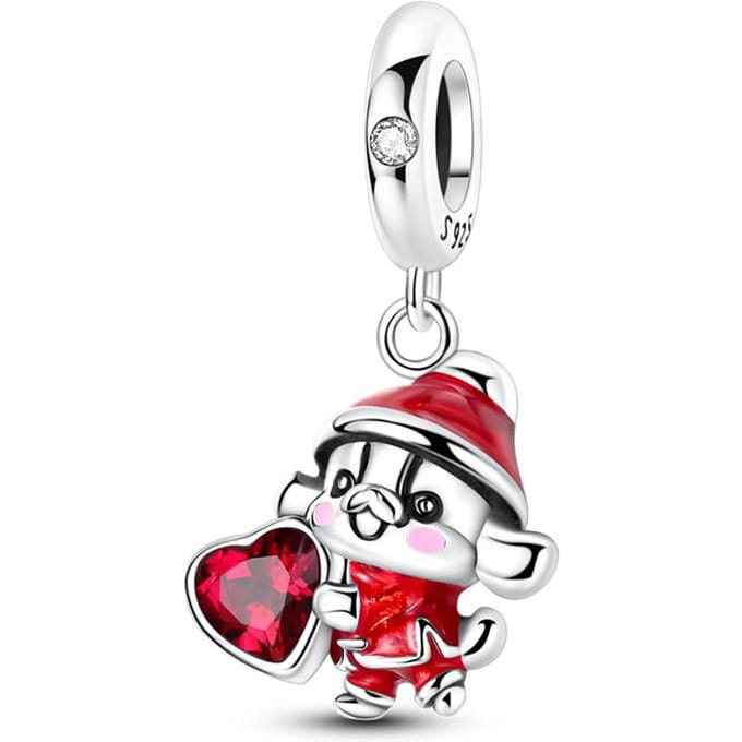 Cuivre Authentique Poupée Année Chinoise la Plus Récente Charms Décoratifs Éléments Perles Chat Dragon Pendentif Pièce Convient Pour Bracelet Authentique Style Charme
