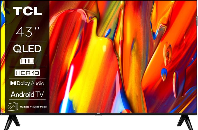TCL 43" Flat screen TV LED 1080p (Full HD) 43V5C - V5C Series - QLED - HDR 10