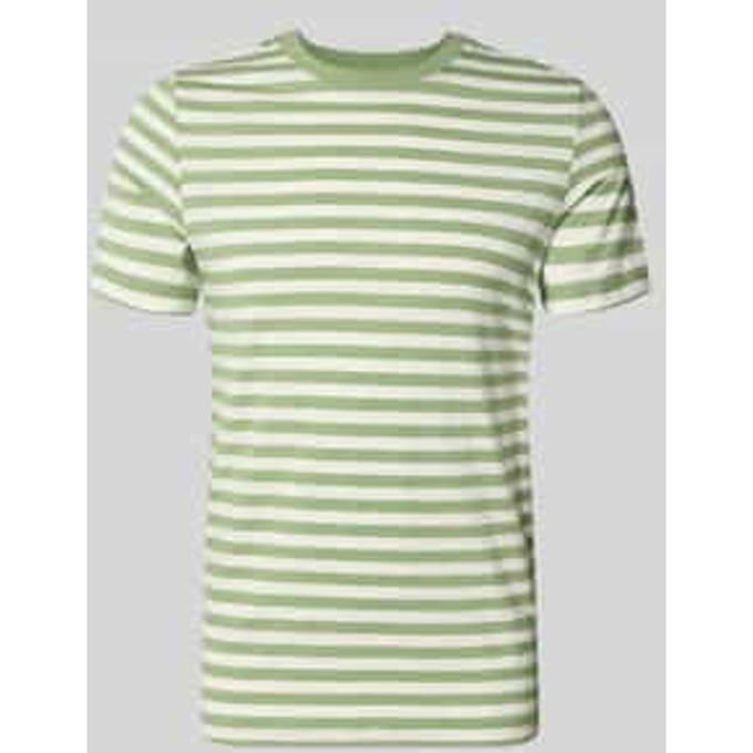 s.Oliver - male - Gestreept T-shirt met vlamgarenstructuur