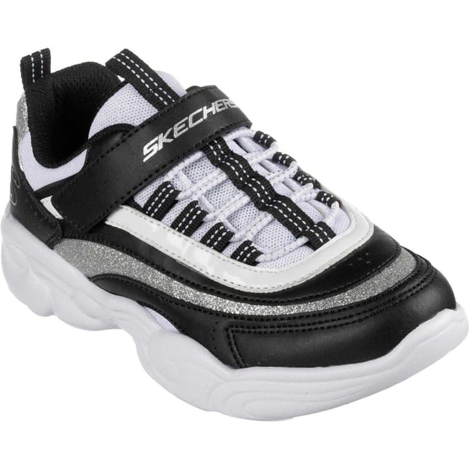 Skechers Lage sneakers voor kinderen (Zwart, Wit)