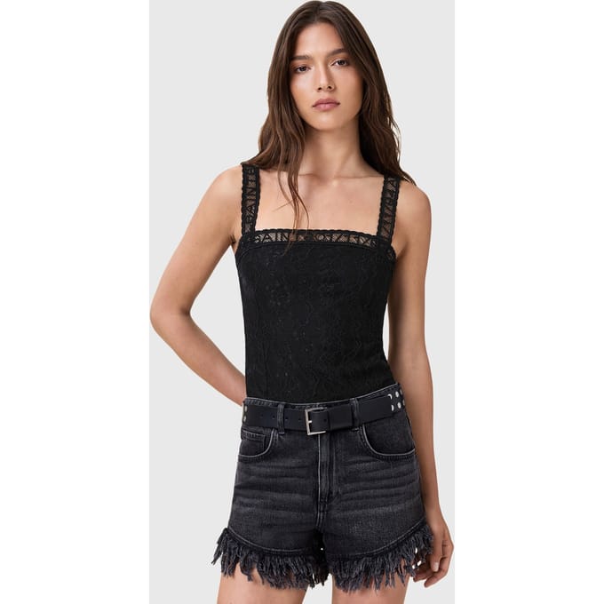 AllSaints Vera Lace Bodysuit Black Taglia: 2 | Body Outlet | Donna | Nero