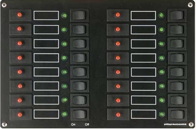 Philippi 12V/24V 16-voudig Schakelpaneel STV 316