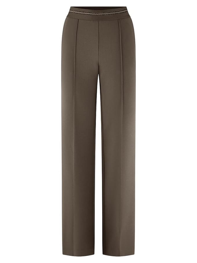 Broek pasvorm Regular Fit Van Fadenmeister Berlin beige