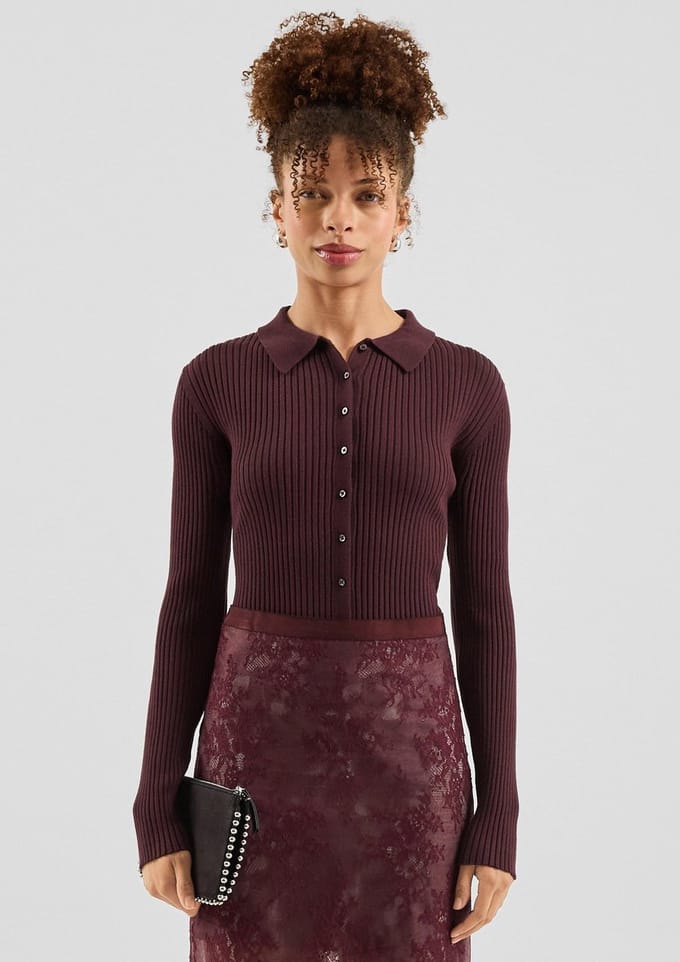 Dames Ribbels Knit Vest QS