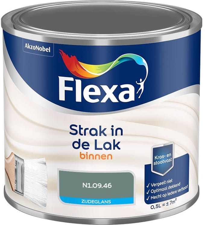 Flexa - Strak In De Lak Binnenlak Zijdeglans - N1.09.46 - Mengverf - 500 Ml