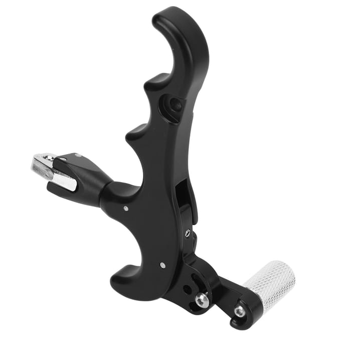 4-vinger boogschiet releasehulp grip verstelbaar aluminiumlegering compoundboog duimtrekker voor buitenschieten