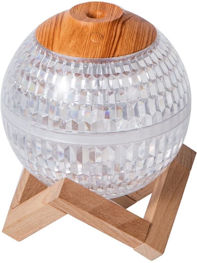 Crystal Mist Diffuser – RGB Sfeerlamp & Luchtbevochtiger