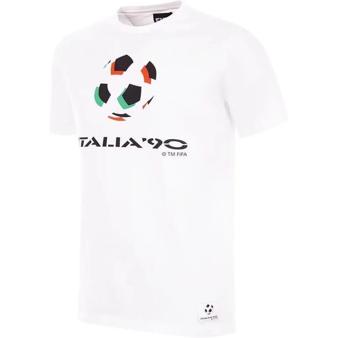 COPA - Italië 1990 World Cup Emblem T-Shirt - Mannen - Wit - S