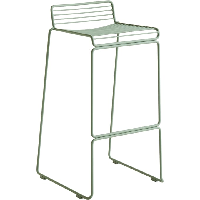HAY Hee Bar Stool - herfstgroen - Zithoogte 75 cm