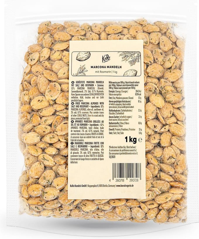 KoRo | Marcona-amandelen met rozemarijn 1 kg