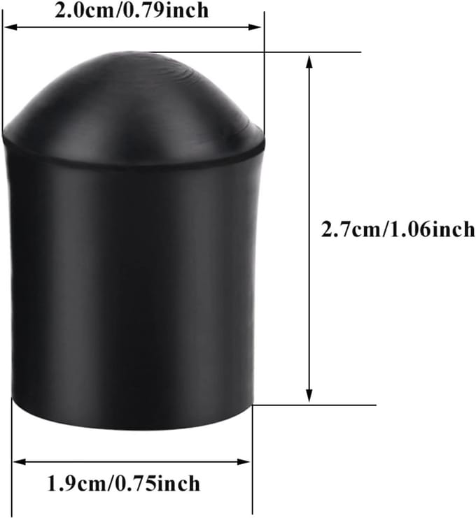 2x Antislip Rubber Tip voor Contrabas Standaard - Bescherming voor Bass Endpin