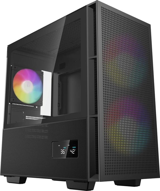 DeepCool CH360 DIGITAL - Case - Miditower - Zwart