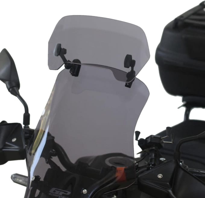 Windscherm Verlenging - Spoiler Deflector - Motor Comfort - Universele Clip-On Pasvorm - 34 x 1 x 0.4 cm - Gerookt