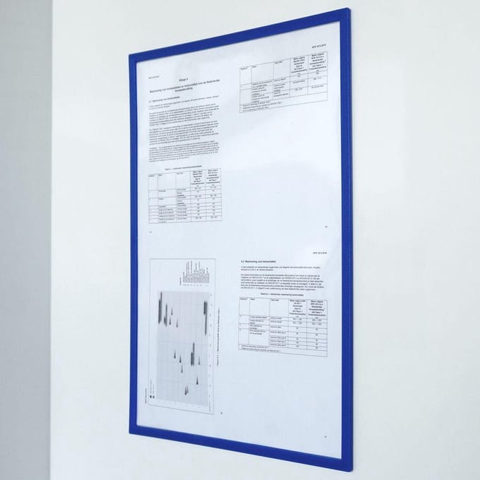 IVOL Magnetische documenthouder PRO A4 Blauw - Per stuk