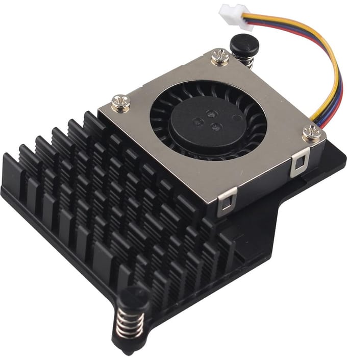 Actieve Koeler - Raspberry Pi Ventilator - Computer Koeling - PWM Snelheidsregeling - 57 x 40.5 x 9 mm - Aluminium