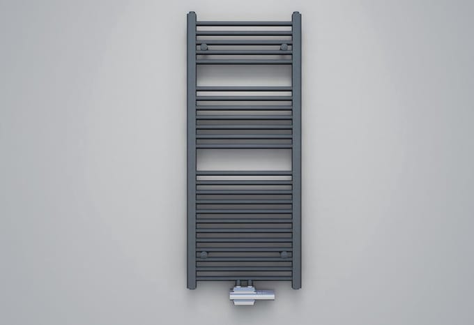 Klea Handdoekradiator Middenonderaansluiting 1600x600mm 828 Watt Antraciet