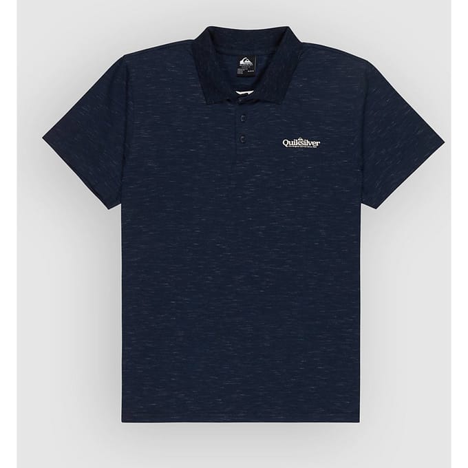 Quiksilver Stretch Korte Mouw Poloshirt Blauw M Man