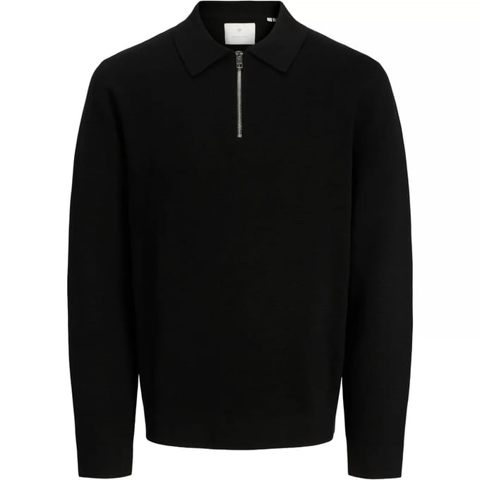 JACK&JONES - JPRBLAMILANO STITCH KNIT ZIP POLO SN - Heren - Polo's