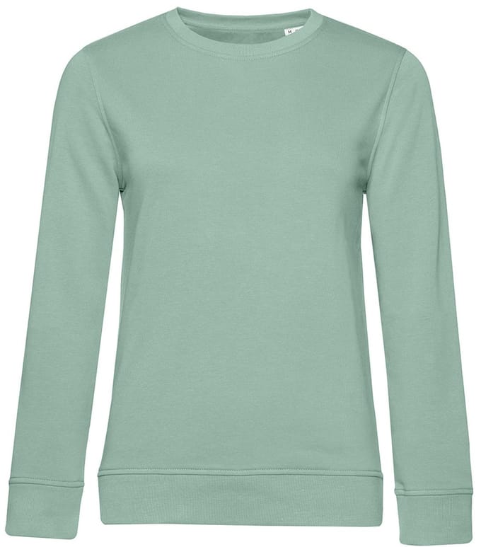 B&C Dames/dames Organic Sweatshirt (Salie Groen)