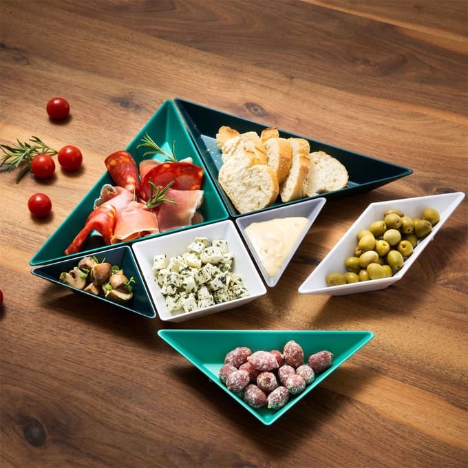 Koziol Tangram Ready Set 7 Schaaltjes borrelschaal / Gourmetschaal