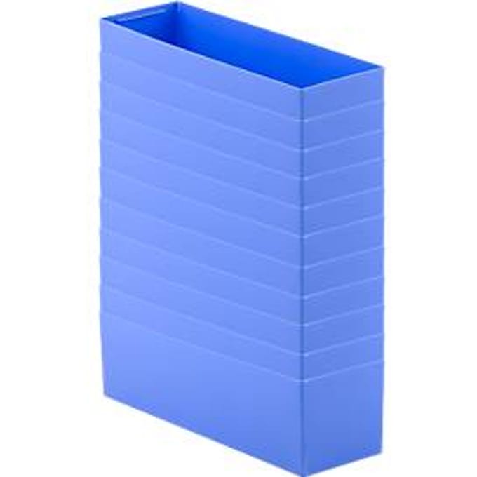 Inzetbak EK 6022 L, PP, blauw, 10 stuks