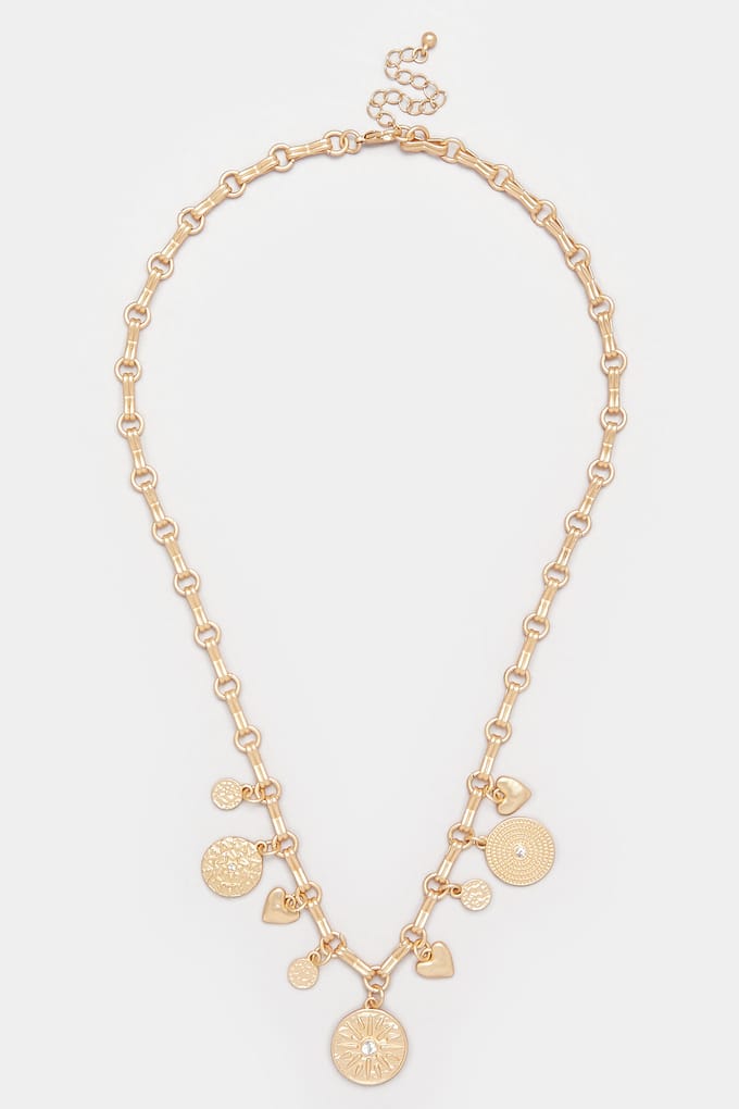 Yours Goudkleurige Ketting Met Bedelhangersize One Size