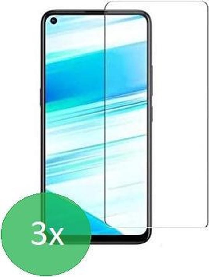 Geschikt Voor: Oppo A52 / A72 / A92 - 3x Screenprotector - screen protector - glas - bescherm - beschermglas