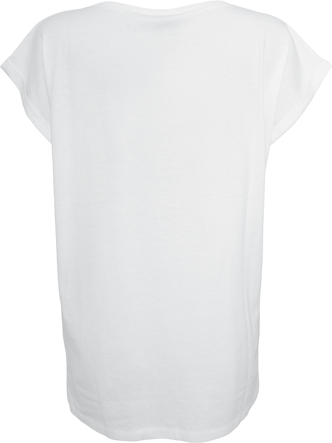 Urban Classics Extended Shoulder Tee Dames T-shirt - wit - 3XL