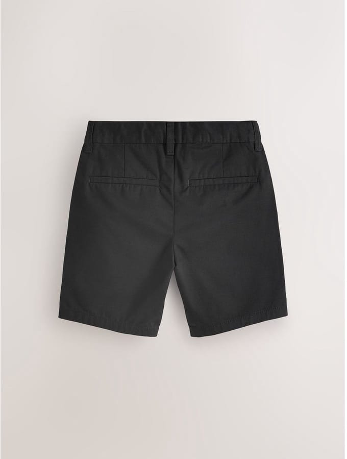 Next - Jongens - Chinoshort met standaard pasvorm - Zwart