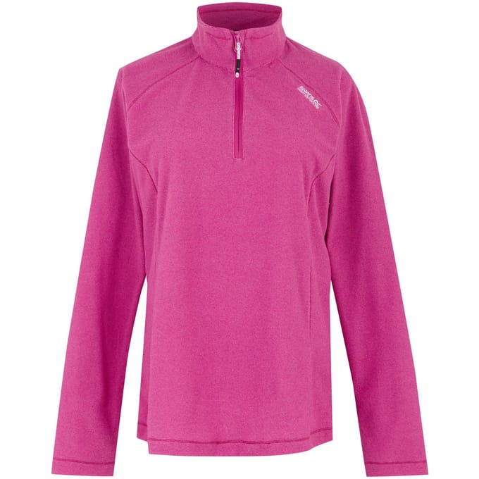 Regatta - Geweldige Outdoor Dames Montes Half Zip Fleece Top (Frambozenroos)