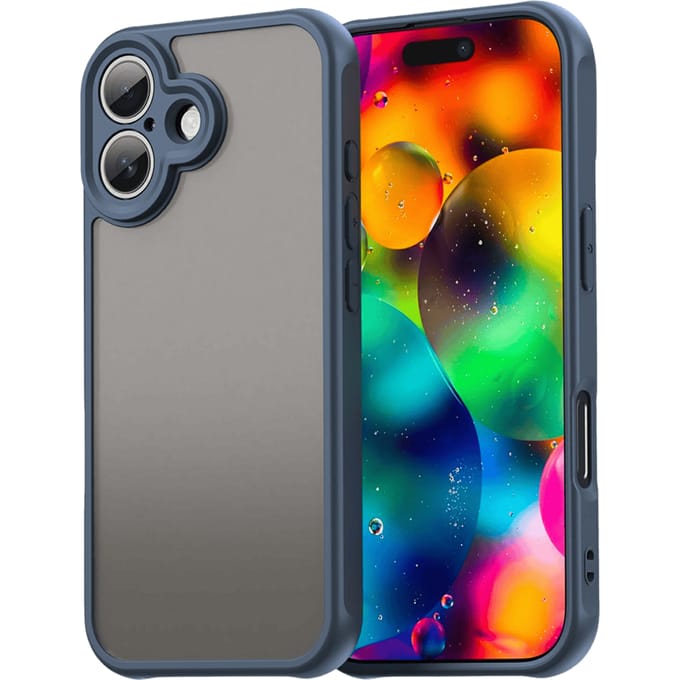 Mocaa Apple iPhone 17 Slim Anti-Shock Hoesje Blauw