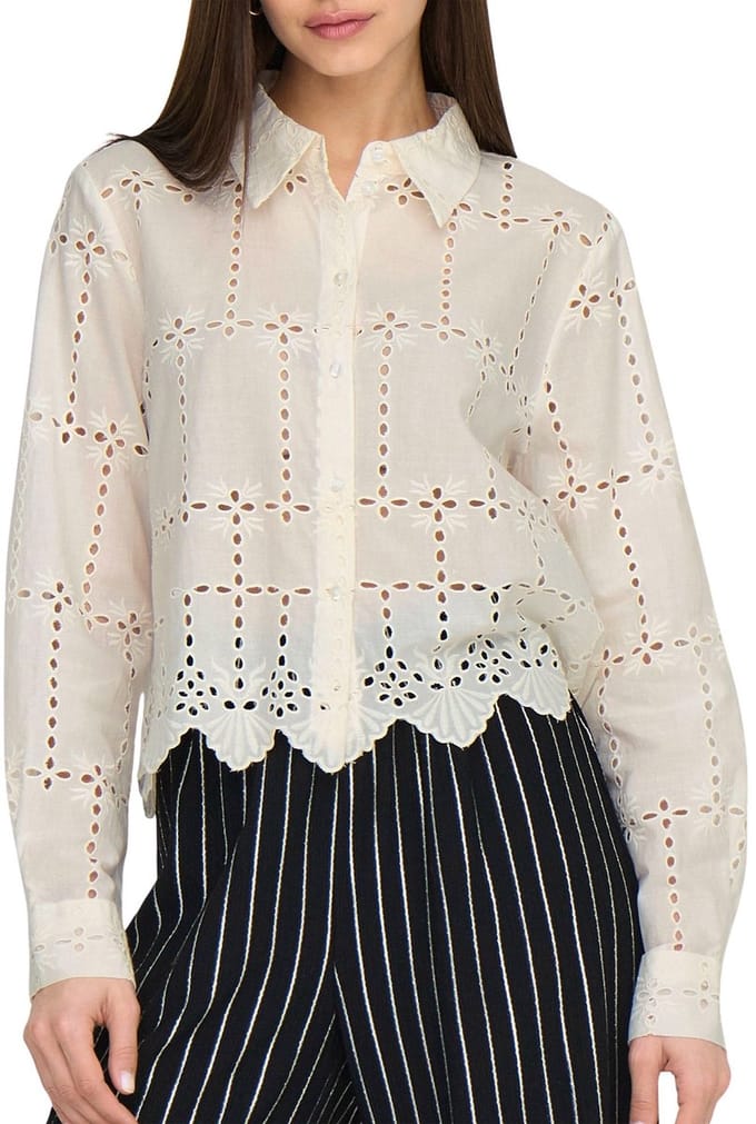 Jacqueline de Yong Jojo l/s anglaise shirt