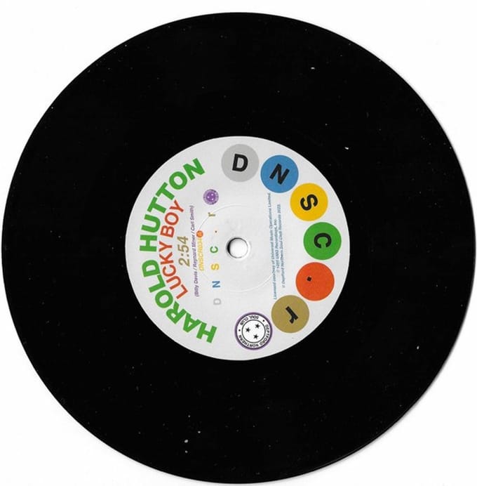 Harold Hutton & Dells - Lucky Boy / Thinkin' About You (7" Single)