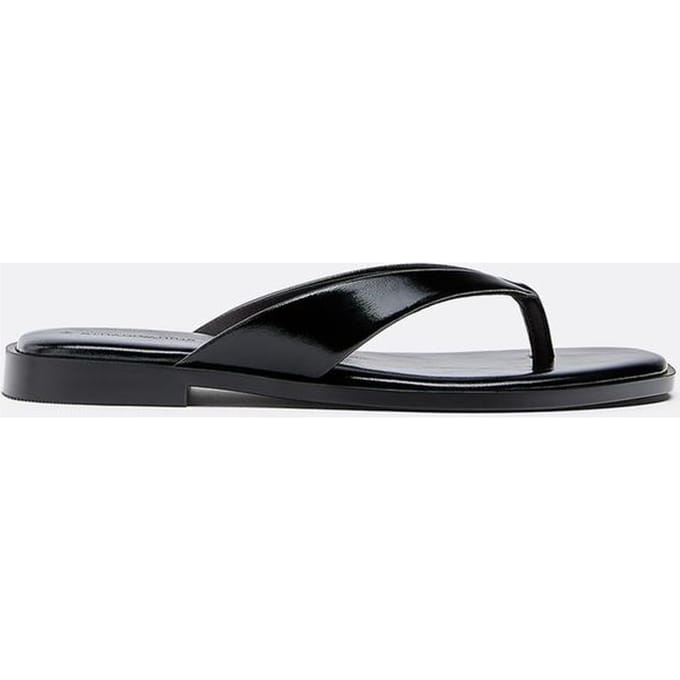 Stradivarius Platte teenslippers  Zwart 36