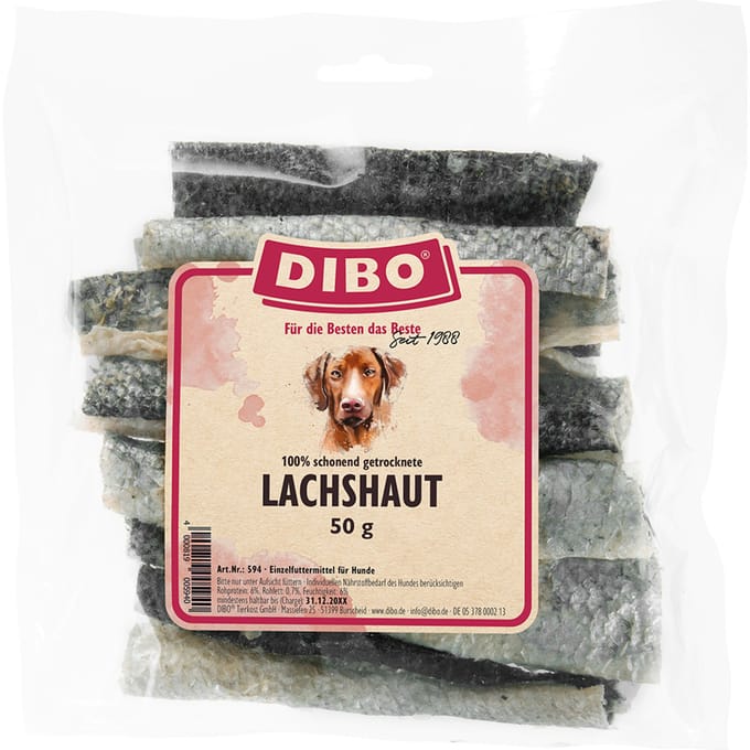 50g Dibo Zalmhuid Hondensnacks