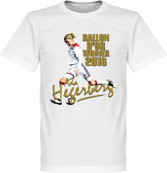 Ada Hegerberg Ballon d'Or Winner T-Shirt - Wit - L