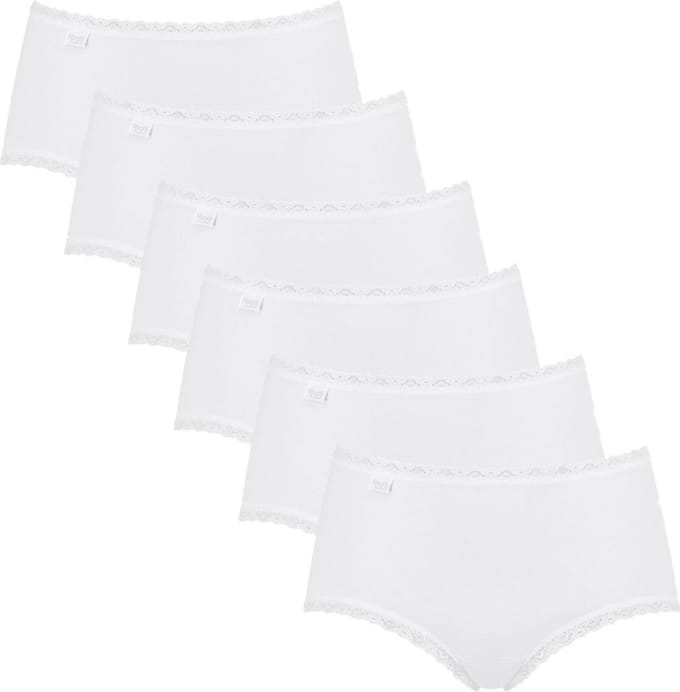 sloggi Dames midi slip 6 pack 24/7 Cotton Lace