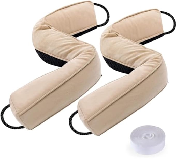 2 Pieces 95cm Weighted Door Draught Stopper with Glass Beads - Machine Washable and Soundproof