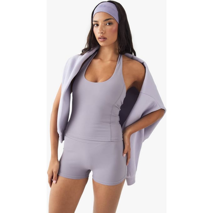 boohoo Dames DSGN Studio Ultra Sculpt Mini Short | Mauve | Maat: XL