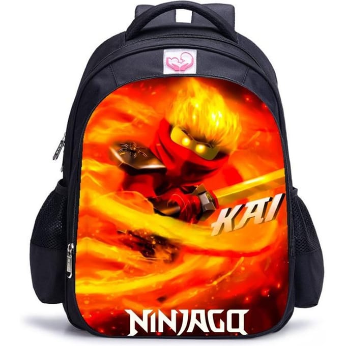 Lego Ninjago Seizoen 5 Cartoon Print Zwarte Rugzak black - medium