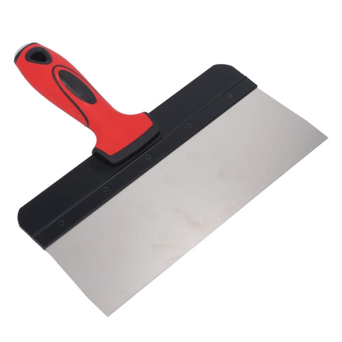 Verfschraper Gereedschap 10 Inch Roestvrij Staal Multifunctioneel Ergonomisch Ontwerp Gipsplamuur Schraper white