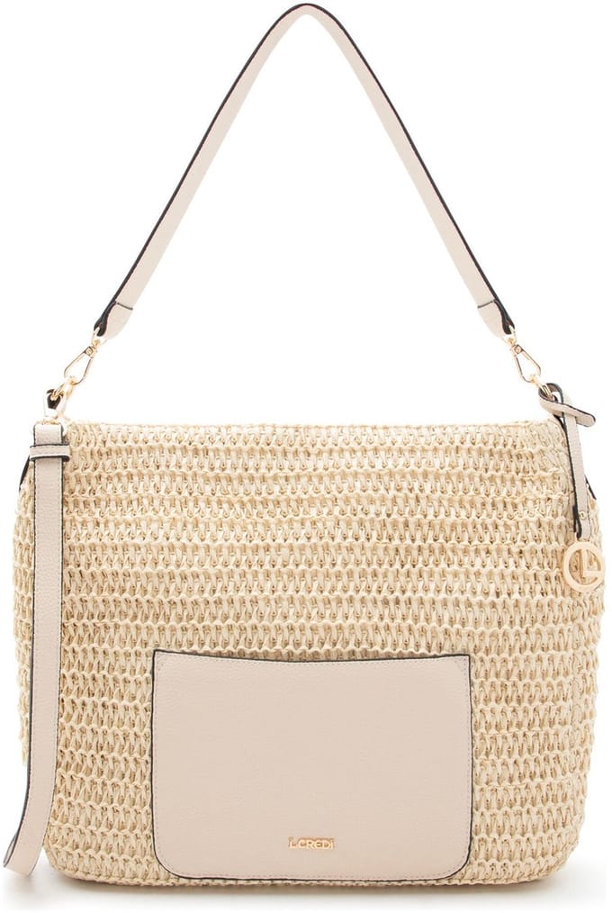 L.CREDI schoudertas Ramina Hobo Bag White Sand beige