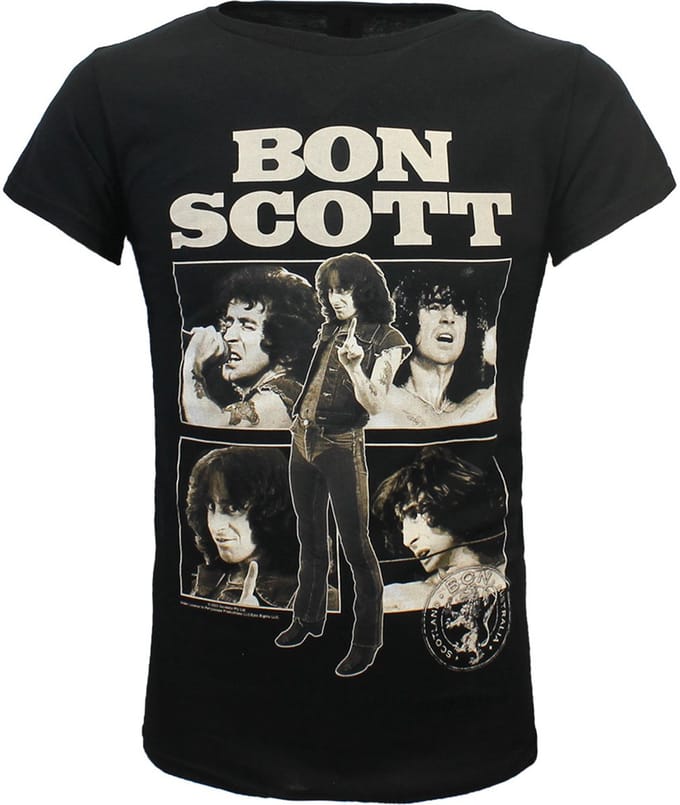 Bon Scott Photo Collage T-Shirt - Officiële Merchandise - S