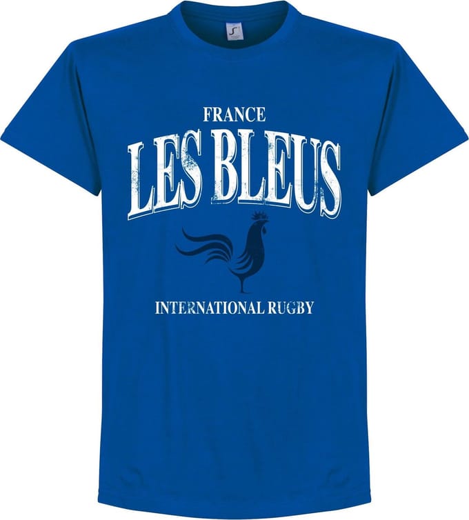 Frankrijk Les Bleus Rugby T-Shirt - Blauw - XXL
