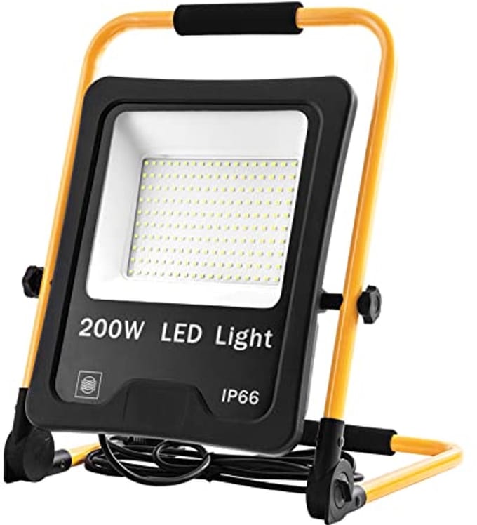 LED Bouwlamp 200W - Waterdichte Werklamp voor Werkplaats en Buiten
